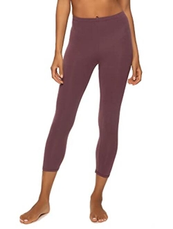 | Cotton Modal Capri Leggings | Super Soft | Lightweight