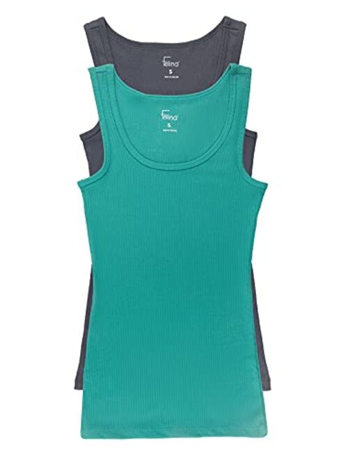 Felina | Cotton Ribbed Tank Top | 2-Pack