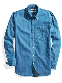 Men's Standard-Fit Long-Sleeve Denim Shirt