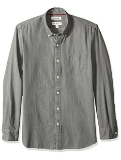 Men's Standard-Fit Long-Sleeve Denim Shirt