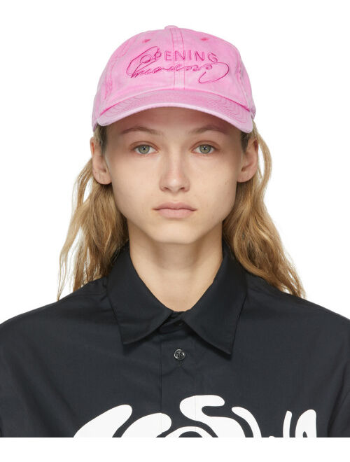 Opening Ceremony Pink Faded Logo Trucker Cap