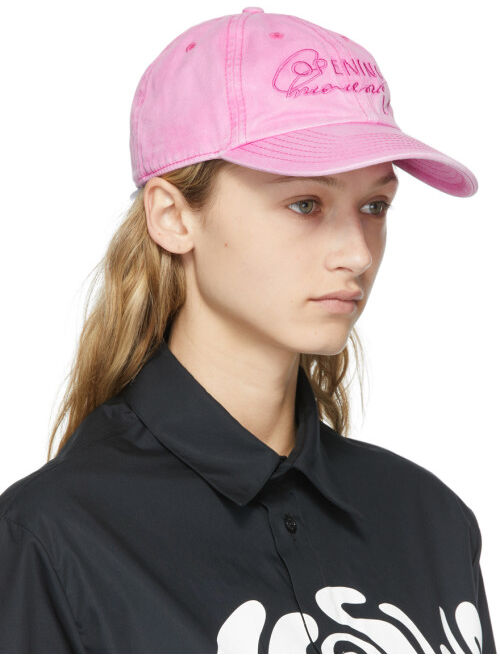 Opening Ceremony Pink Faded Logo Trucker Cap