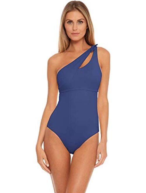 Becca by Rebecca Virtue Women's Sadie One Shoulder One Piece Swimsuit