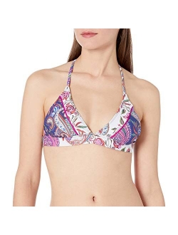 Women's Banded Halter Bra Bikini Swimsuit Top