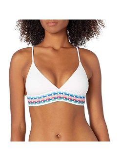 Women's Banded Halter Bra Bikini Swimsuit Top