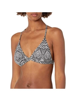 Women's Banded Halter Bra Bikini Swimsuit Top