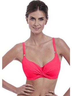 Fantasie Womens Ottawa Underwire Wrap Front Full Cup Bikini Top