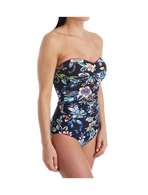 Anne Cole Women's Twist Front Shirred One Piece Swimsuit