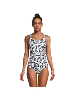 Tugless Sporty Chlorine Resistant One-Piece Swimsuit