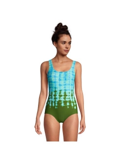 Tugless Sporty Chlorine Resistant One-Piece Swimsuit