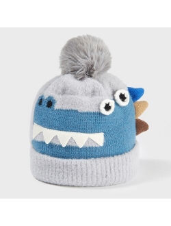 Hat 2021 Baby Newborn Infant Baby Boys Girls Warm Knit Crochet Dinosaur Hat Pompon Beanie Cap шапка шапка