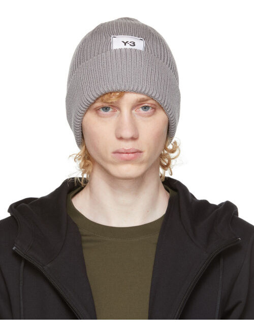 Y-3 Grey Wool Classic Beanie