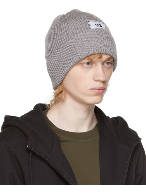 Y-3 Grey Wool Classic Beanie