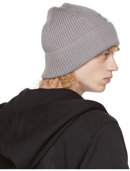 Y-3 Grey Wool Classic Beanie