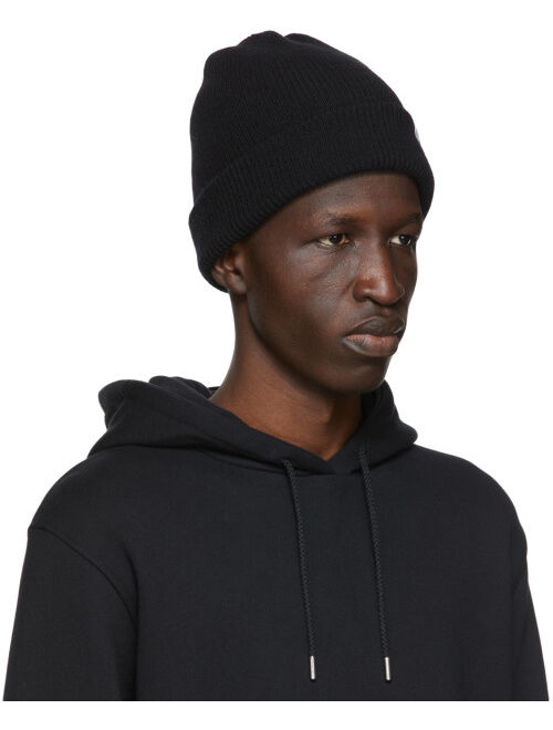 Norse Projects Black Merino Wool Norse Beanie