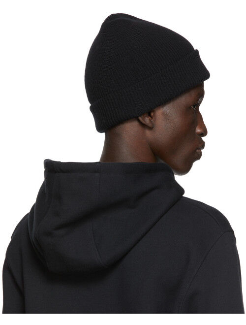 Norse Projects Black Merino Wool Norse Beanie