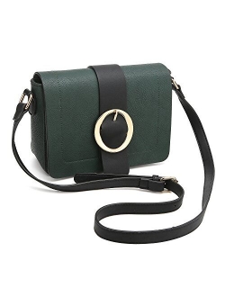 Women Vegan Leather Crossbody Shoulder Bags Fashion Purses Structured Messenger Bags