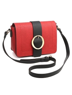 Women Vegan Leather Crossbody Shoulder Bags Fashion Purses Structured Messenger Bags