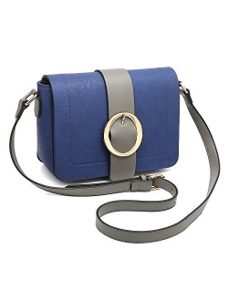 Women Vegan Leather Crossbody Shoulder Bags Fashion Purses Structured Messenger Bags