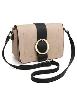 Women Vegan Leather Crossbody Shoulder Bags Fashion Purses Structured Messenger Bags