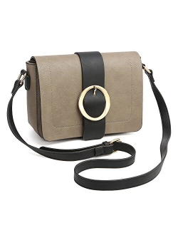 Women Vegan Leather Crossbody Shoulder Bags Fashion Purses Structured Messenger Bags