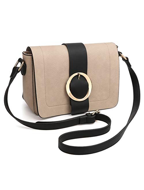 DASEIN Women Vegan Leather Crossbody Shoulder Bags Fashion Purses Structured Messenger Bags