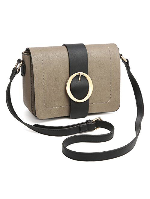 DASEIN Women Vegan Leather Crossbody Shoulder Bags Fashion Purses Structured Messenger Bags