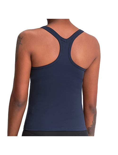 Lemedy Women Racerback Tank Tops Built in Bra Workout Activewear Camisole