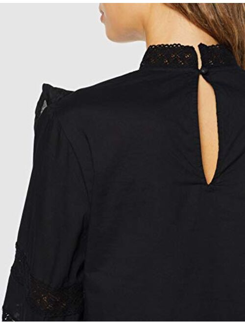 find. Women's Long Sleeve Lace Trim Blouse