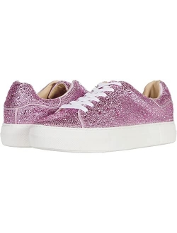 SB-Sidny Silver Rhinestone Glitter Platform Sneakers