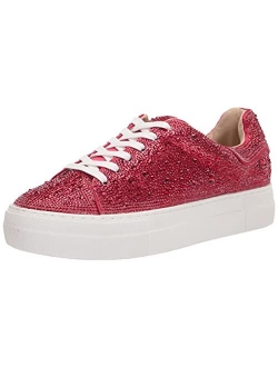 SB-Sidny Silver Rhinestone Glitter Platform Sneakers