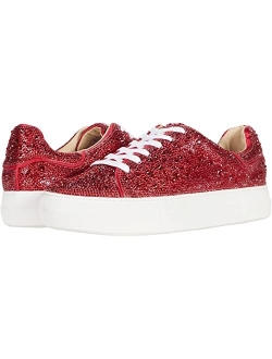 SB-Sidny Silver Rhinestone Glitter Platform Sneakers