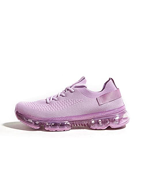 LUCKY STEP Women Air Cushion Fashion Sneakers Breathable Casual Comfortable Lightweight Walking Shoes