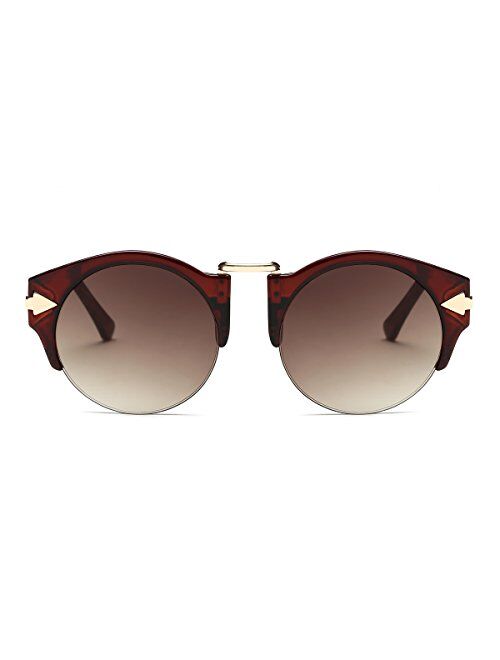 Dasein Classic Round Sunglasses for Women 100% UV Protection