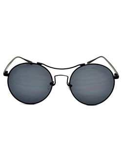 Small Round Metal Polarized Sunglasses for Women 100% UV 400 protection