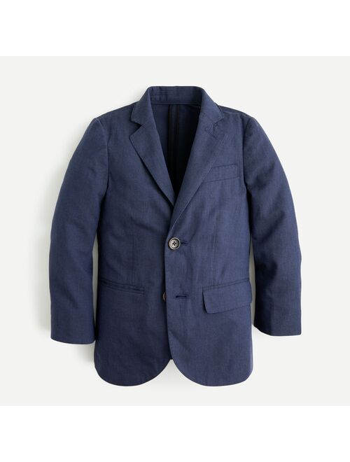 J.Crew Boys' unstructured Ludlow suit jacket in cotton-linen