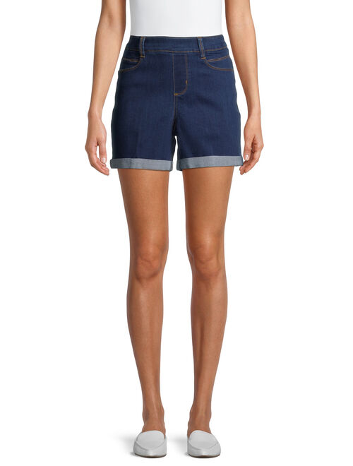 Time and Tru Women's Pull on Short