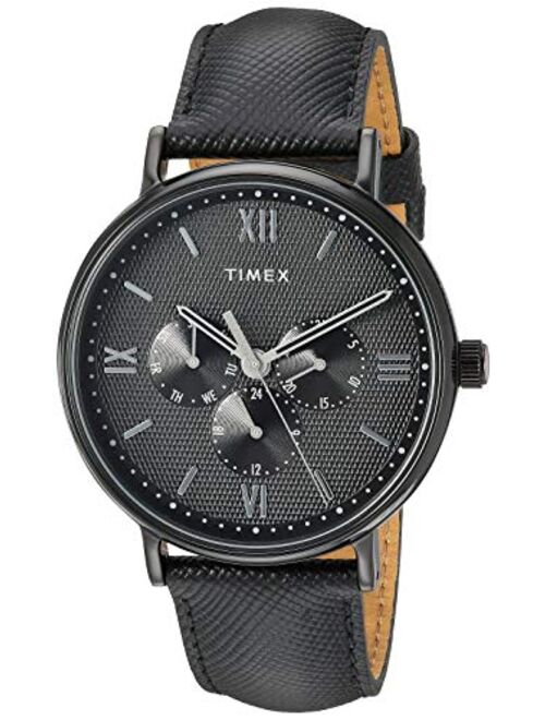 Timex Southview 41mm Multifunction Leather Strap Watch