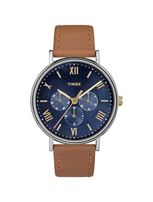 Timex Southview 41mm Multifunction Leather Strap Watch