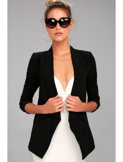 Miss Punctuality Navy Blue Lightweight Blazer