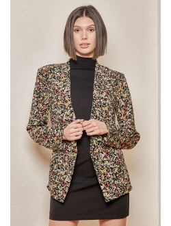 Miss Punctuality Navy Blue Lightweight Blazer