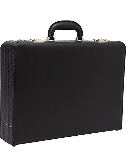 Heritage Travelware Vinyl Single Compartment 17.3” Laptop Case with Secure Combination Lock Briefcase, Black, One Size