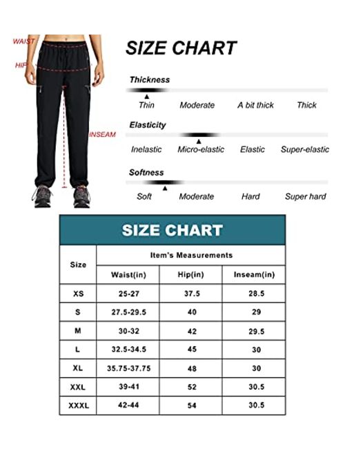 Libin Women's Cargo Hiking Pants Lightweight Quick Dry Capri Pants Athletic Workout Casual Outdoor Zipper Pockets