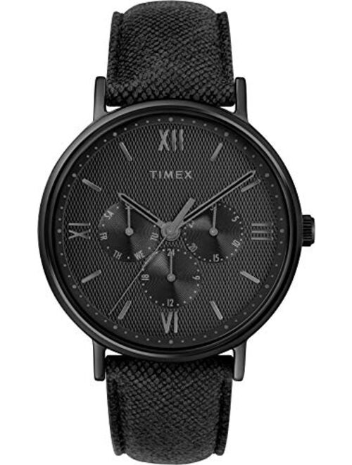 Timex Men's Southview Multifunction 41 mm Leather Strap Watch