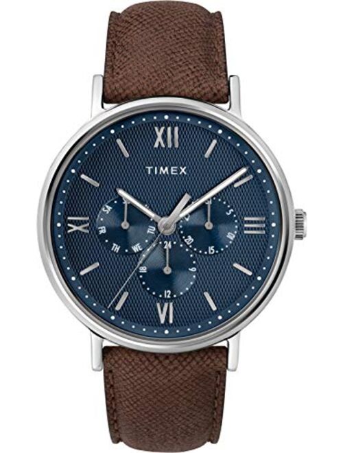 Timex Men's Southview Multifunction 41 mm Leather Strap Watch