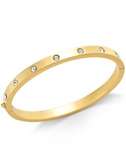 Bezel-Set Polished Bangle Bracelet