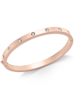 Bezel-Set Polished Bangle Bracelet