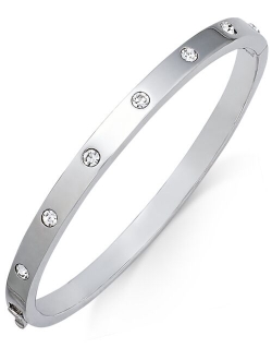 Bezel-Set Polished Bangle Bracelet