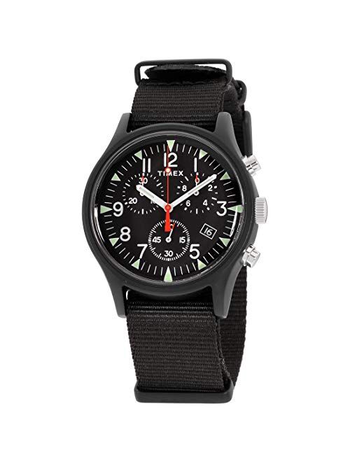 Timex Men's MK1 Aluminum Chronograph 40mm Analog Quartz Nylon Strap