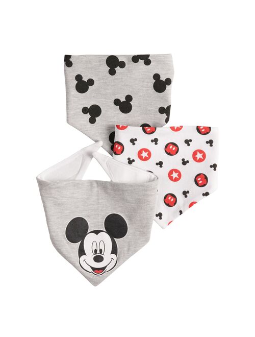 Disney 's Mickey Mouse Baby 3-pack Bandana Bibs